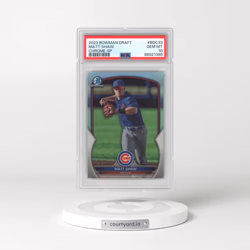 2023 Bowman Draft #BDC33 Matt Shaw - Chrome-Variation (PSA 10 GEM MINT)