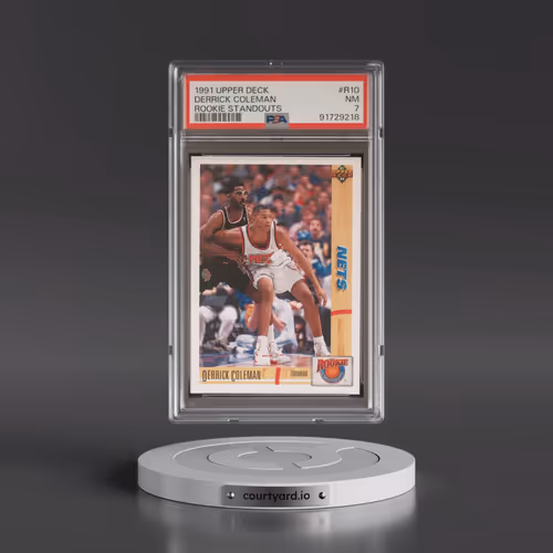 1991 Upper Deck Rookie Standouts #R10 Derrick Coleman (PSA 7 NM)