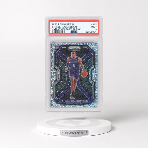 2020 Panini Prizm #262 Tyrese Haliburton - Variation-Fast Break (PSA 9 MINT)