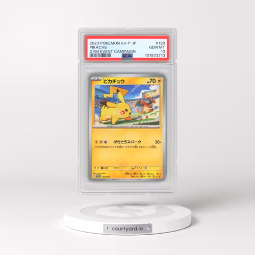 2023 Pokémon SV-P Promo #120 Pikachu - Gym Event Campaign (PSA 10 GEM MINT)