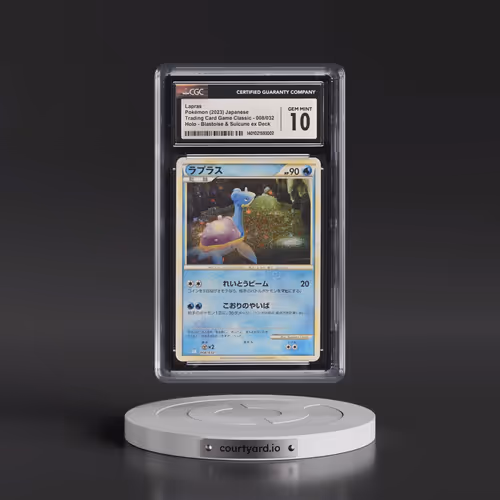 2023 Pokémon Clk-Trading Card Game Classic Blastoise & Suicune EX Deck #008 Lapras (CGC 10 GEM MINT)