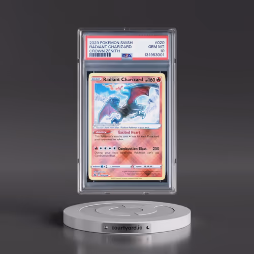 2023 Pokémon Sword and Shield Crown Zenith #020 Radiant Charizard - Holo (PSA 10 GEM MINT)
