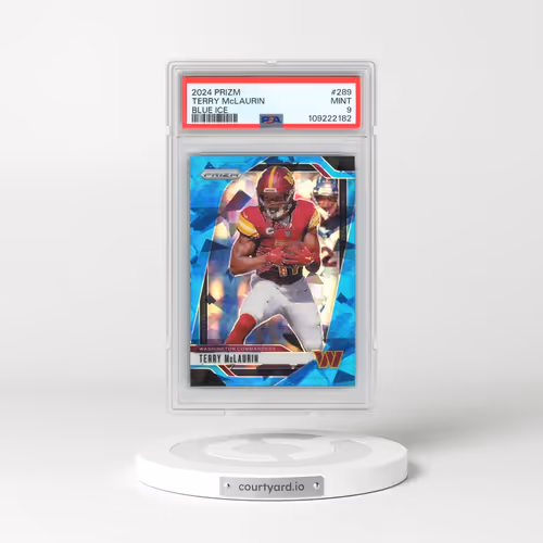 2024 Panini Prizm #289 Terry McLaurin - Blue Ice (PSA 9 MINT)