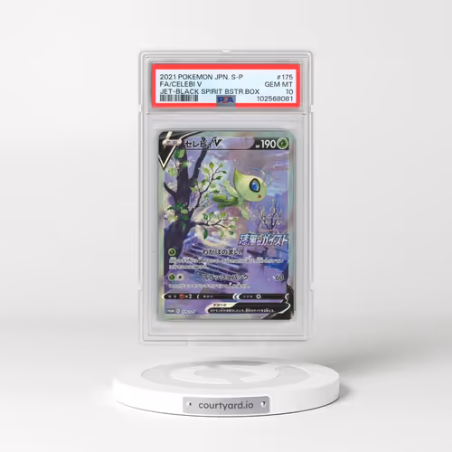 2021 Pokémon S Promo #175 Celebi V - Holo Full Art Jet-Black Spirit Booster Box (PSA 10 GEM MINT)