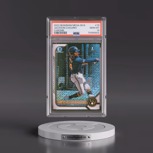 2022 Bowman Mega Box Chrome #79 Jackson Chourio (PSA 10 GEM MINT)