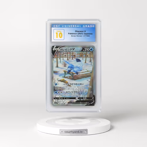 2021 Eevee Heroes #077/069 Glaceon V - Holo (CGC 10 PRISTINE)