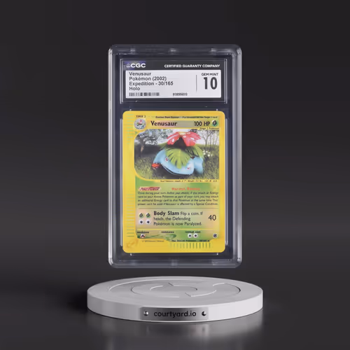 2002 Expedition #30/165 Venusaur - Holo (Gold E-Reader Logo) (CGC 10 GEM MINT)