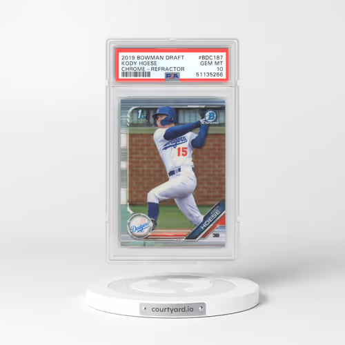 2019 Bowman Draft #BDC187 Kody Hoese - Chrome-Refractor (PSA 10 GEM MINT)