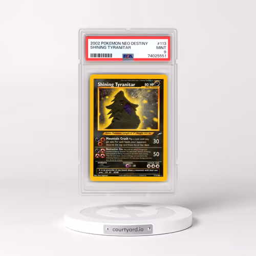 2002 Pokémon Neo Destiny #113 Shining Tyranitar - Holo (PSA 9 MINT)