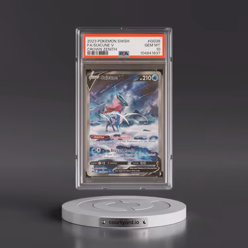 2023 Pokémon Sword and Shield Crown Zenith #GG38 Suicune V - Holo Full Art (PSA 10 GEM MINT)