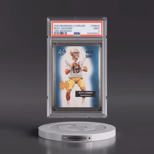 2024 Bowman University Chrome 1955 Bowman #55B30 Riley Leonard (PSA 9 MINT)