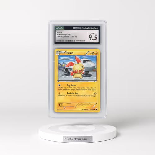 2012 Dark Explorers #39/108 Plusle (CGC 9.5 MINT+)