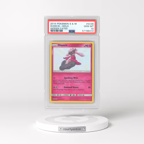 2019 Pokémon Sun & Moon Hidden Fates #SV36 Diancie - Holo (PSA 10 GEM MINT)
