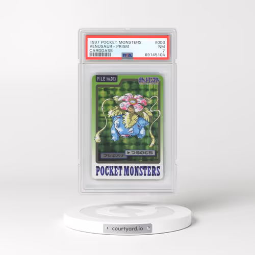 1997 Pocket Monsters Carddass #003 Venusaur-Prism (PSA 7 NM)