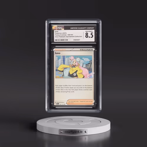 2023 Paldea Evolved - PAL EN #185/193 Iono - Iono Premium Tournament Collection (Cosmos Holo) (CGC 8