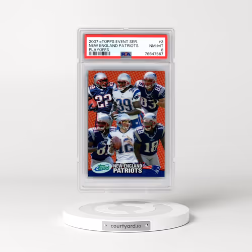 2007 Etopps Event Series Playoffs #3 New England Patriots (PSA 8 NM-MT)