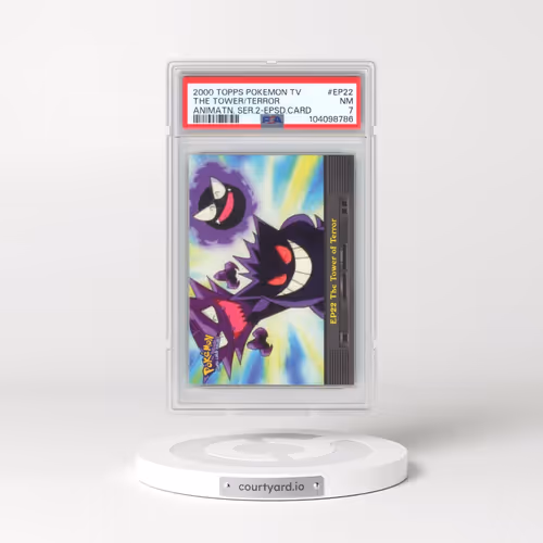 2000 Topps Pokémon TV Animation Series 2 Episode Cards #EP22 The Tower of Terror (PSA 7 NM)