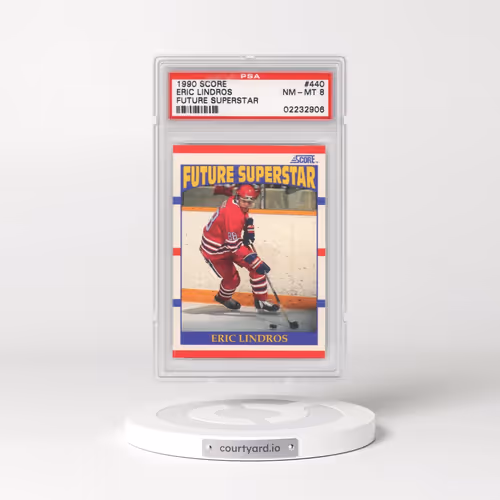 1990 Score #440 Eric Lindros - Future Superstar (PSA 8 NM-MT)