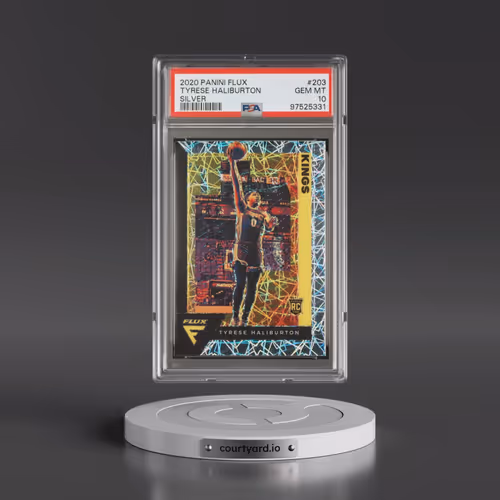 2020 Panini Flux #203 Tyrese Haliburton - Silver (PSA 10 GEM MINT)