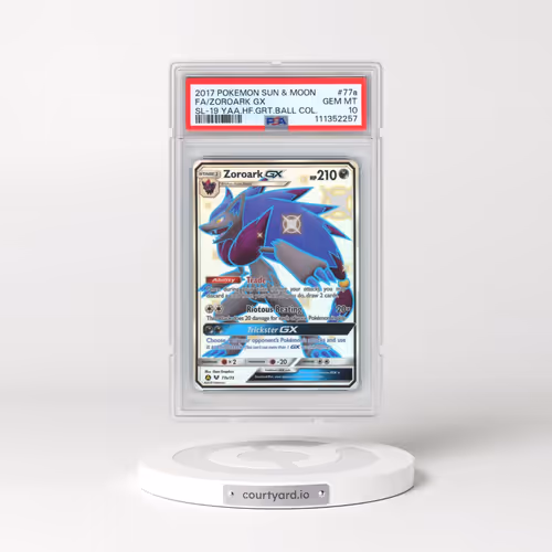 2017 Pokémon Sun & Moon Shining Legends #77a Zoroark GX - Holo Full Art 2019 Yellow A Alternate Art