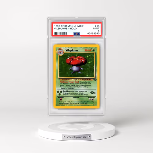 1999 Pokémon Jungle #15 Vileplume - Holo (PSA 9 MINT)