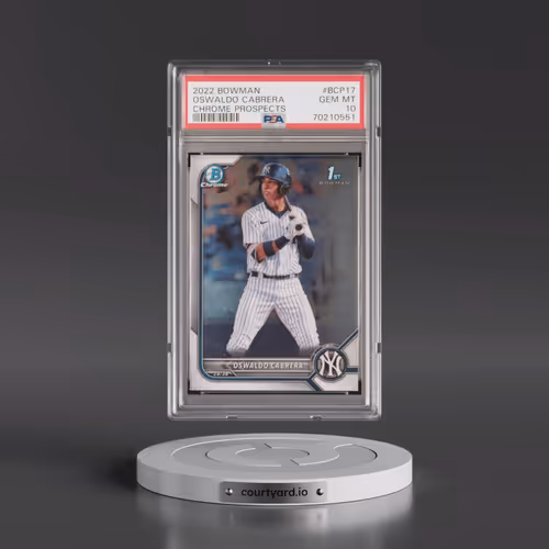 2022 Bowman Chrome Prospects #BCP17 Oswaldo Cabrera (PSA 10 GEM MINT)