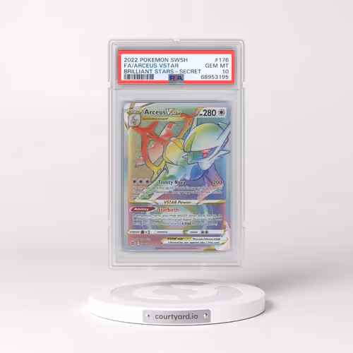 2022 Pokémon Sword & Shield Brilliant Stars #176 Arceus Vstar - Full Art Secret (PSA 10 GEM MINT)