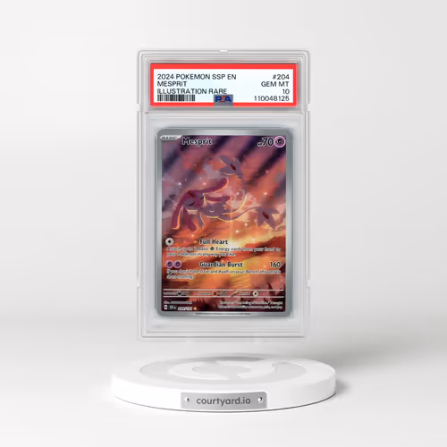 2024 Pokémon Ssp EN-Surging Sparks #204 Mesprit - Illustration Rare (PSA 10 GEM MINT)