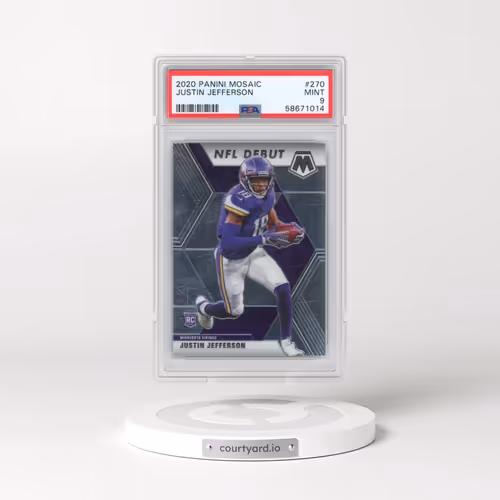 2020 Panini Mosaic #270 Justin Jefferson (PSA 9 MINT)
