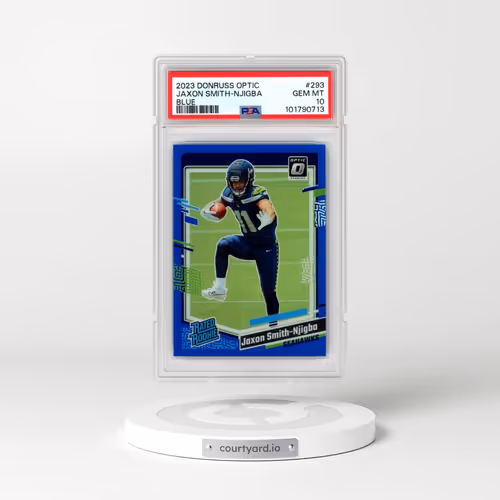 2023 Panini Donruss Optic #293 Jaxon Smith-Njigba - Blue (PSA 10 GEM MINT)