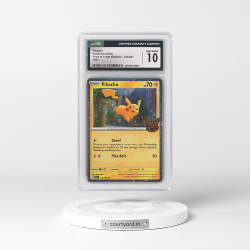2024 Trick or Trade BOOster (2024) #018/091 Pikachu - Holo (CGC 10 GEM MINT)