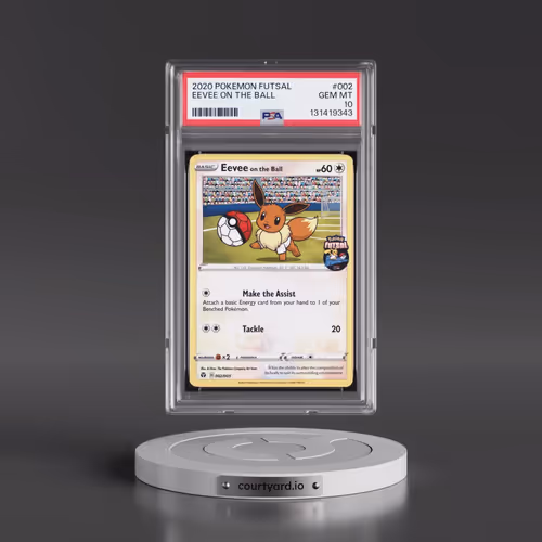 2020 Pokémon Futsal #002 Eevee on the Ball (PSA 10 GEM MINT)