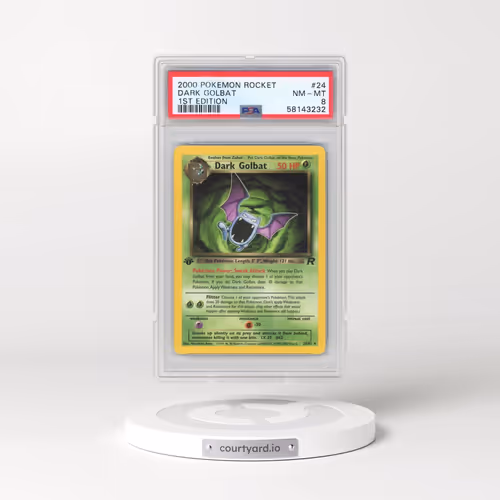 2000 Pokémon Rocket #24 Dark Golbat - 1st Edition (PSA 8 NM-MT)