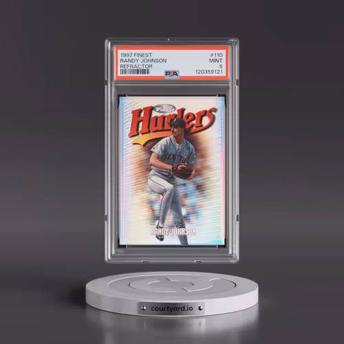 1997 Finest #110 Randy Johnson - Refractor (PSA 9 MINT)