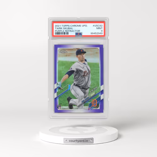 2021 Topps Chrome Update #USC82 Tarik Skubal - Purple Refractor (PSA 9 MINT)