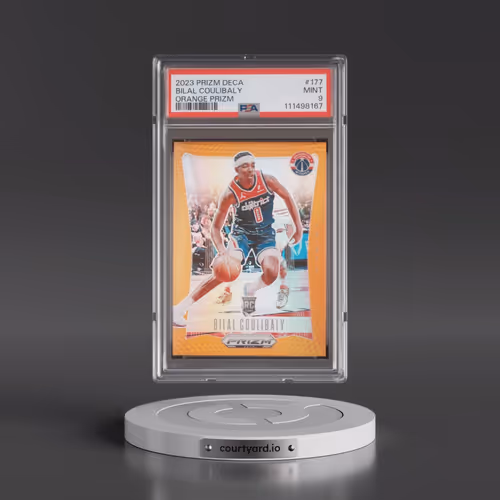 2023 Panini Prizm Deca #177 Bilal Coulibaly - Orange Prizm (PSA 9 MINT)