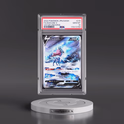 2022 Pokémon Sword & Shield Vstar Universe #215 Suicune V - Holo Full Art (PSA 10 GEM MINT)