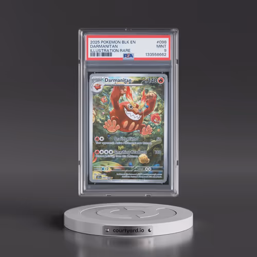 2025 Pokémon Blk EN-Black Bolt #098 Darmanitan - Illustration Rare (PSA 9 MINT)