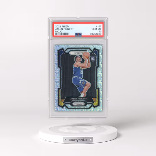 2023 Panini Prizm #167 Jalen Pickett - Mojo Prizm (PSA 10 GEM MINT)