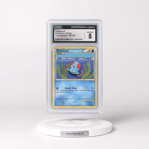 2010 Triumphant #80/102 Tentacool (CGC 8 NM-MT)