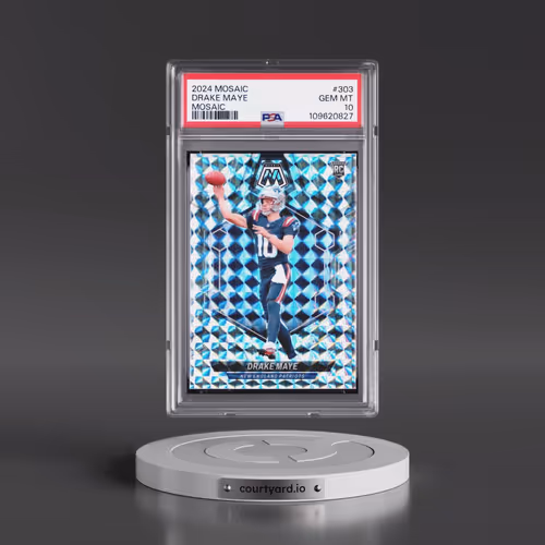 2024 Panini Mosaic #303 Drake Maye - Mosaic (PSA 10 GEM MINT)