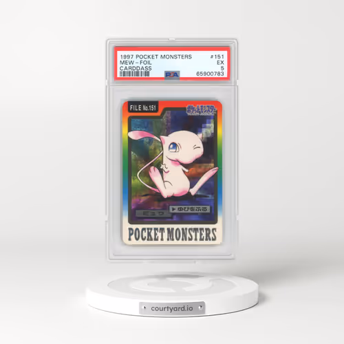 1997 Pocket Monsters Carddass #151 Mew-Foil (PSA 5 EX)