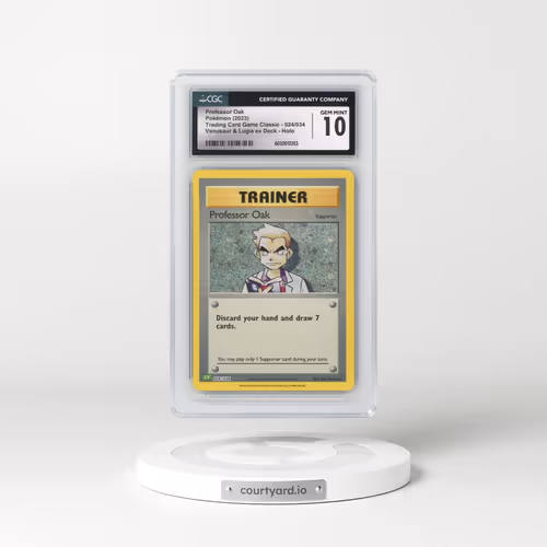 2023 Trading Card Game Classic - CLV, CLC, CLB #024/034 Professor Oak - Venusaur & Lugia ex Deck - CLV Holo (CGC 10 GEM MINT)