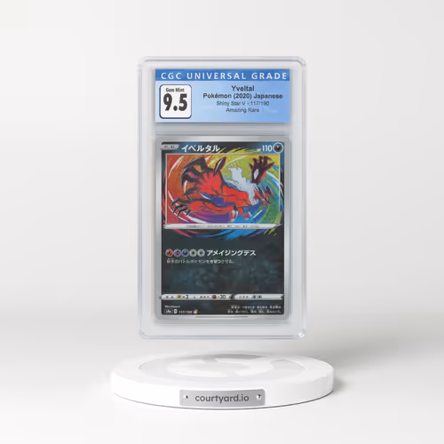 2020 Japanese Shiny Star V #117 Yveltal - Holo (CGC 9.5 GEM MINT)