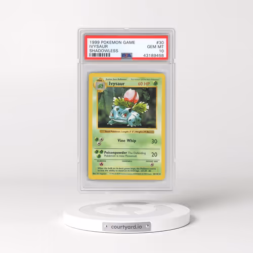 1999 Pokémon Game #30 Ivysaur - Shadowless (PSA 10 GEM MINT)