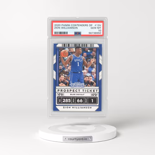 2020 Panini Contenders Draft Picks #13V Zion Williamson (PSA 10 GEM MINT)