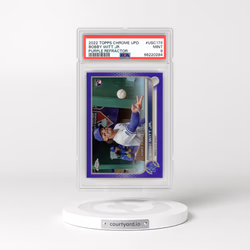 2022 Topps Chrome Update #USC176 Bobby Witt Jr. - Purple Refractor (PSA 9 MINT)