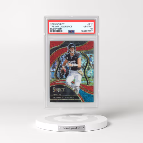 2023 Panini Select #212 Trevor Lawrence - Red Prizm (PSA 10 GEM MINT)