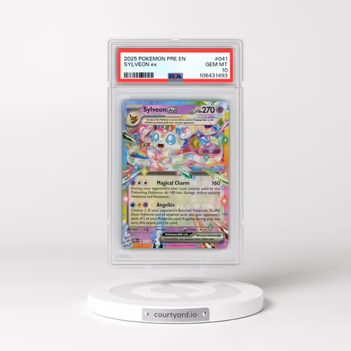 2025 Pokémon Pre EN-Prismatic Evolutions #041 Sylveon EX - Holo (PSA 10 GEM MINT)