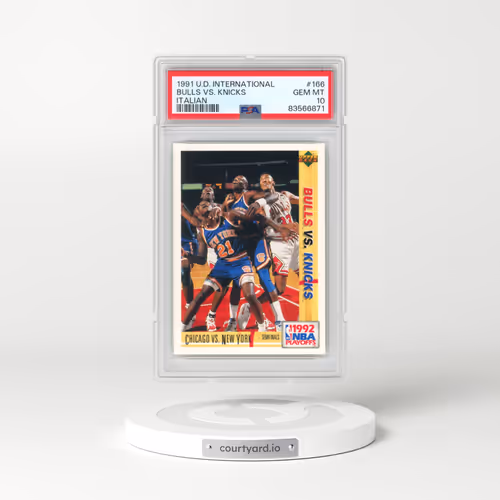 1991 Upper Deck International #166 Bulls vs. Knicks - Italian (PSA 10 GEM MINT)